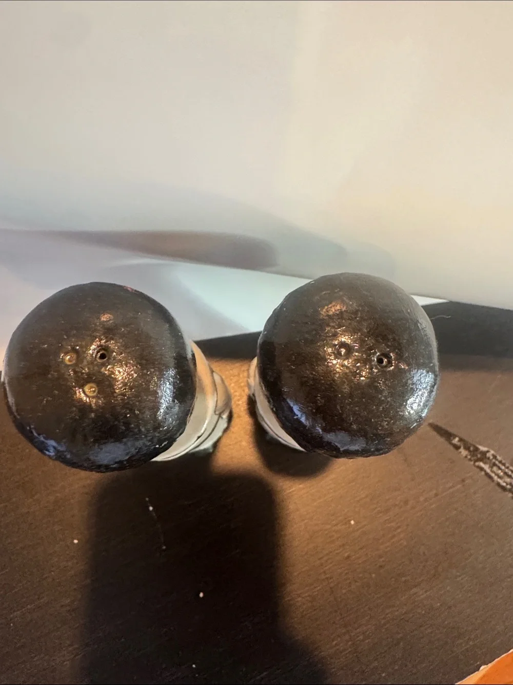 Handpainted Soldier Salt and Pepper Shaker Set - Gray